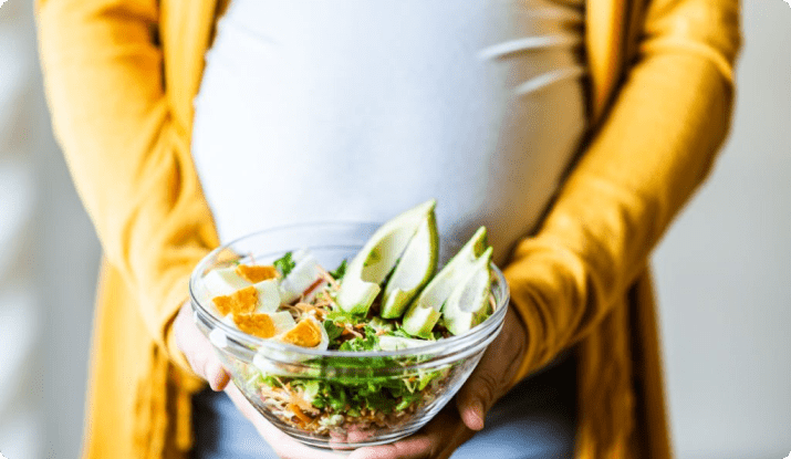 التغذية أثناء الحمل